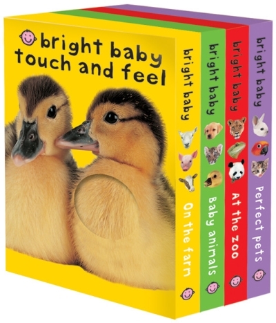 Bright Baby Touch &amp; Feel Boxed Set : On the Farm, Baby Animals, At the Zoo and Perfect Pets | Priddy, Roger