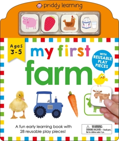 My First Play and Learn: Farm : A Fun Early Learning Book with Reusable Play Pieces | Priddy, Roger