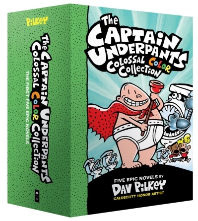 The Captain Underpants Colossal Color Collection (Captain Underpants #1-5 Boxed Set) | Pilkey, Dav