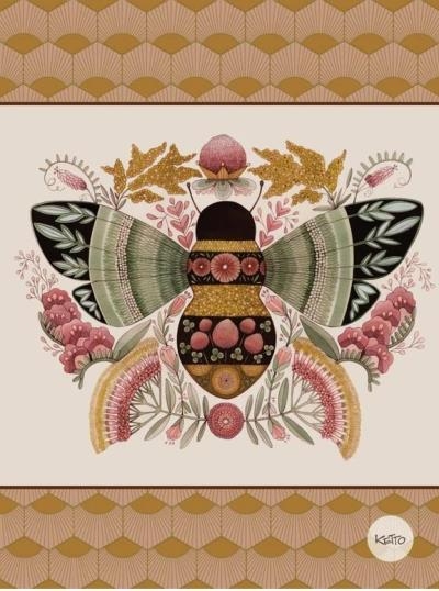 Cahier cour. rigide Ketto précieuse abeille | Collectif