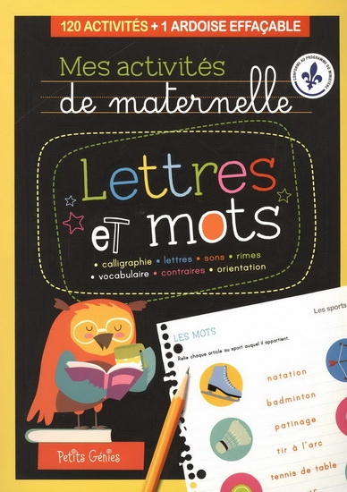 Mes activités de maternelle - Lettres et mots | Collectif
