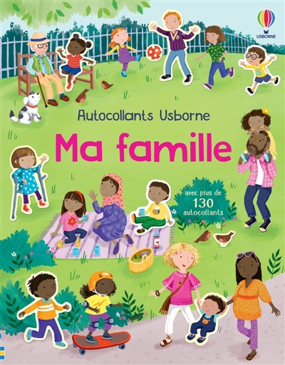 Ma famille : Autocollants Usborne : Dès 3 ans | Beecham, Alice (Auteur) | Partis, Joanne (Illustrateur) | Dobbie, Meg (Illustrateur)