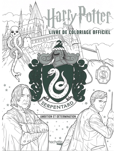 Harry Potter : livre de coloriage officiel : Serpentard, ambition et détermination | 