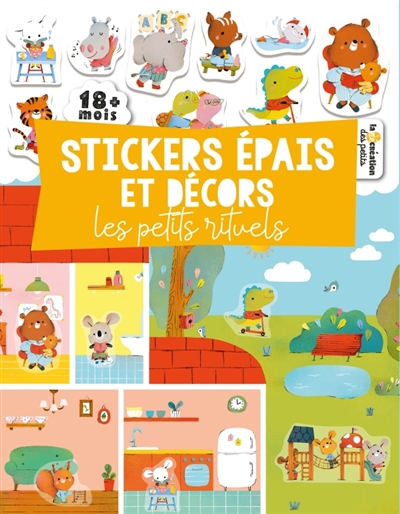 Stickers épais et décors : petits rituels | Staron, Bérengère (Illustrateur)