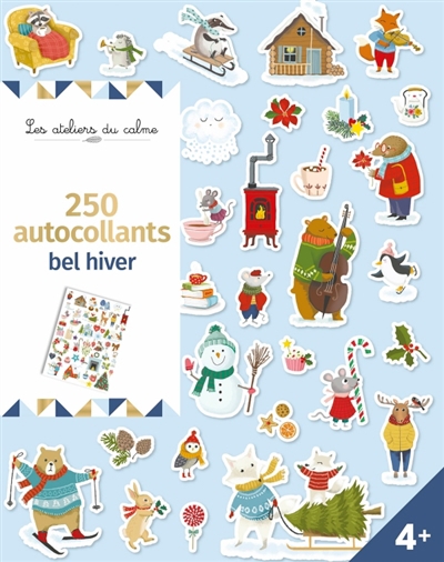 250 autocollants : Bel Hiver | Demuynck, Corinne (Illustrateur)