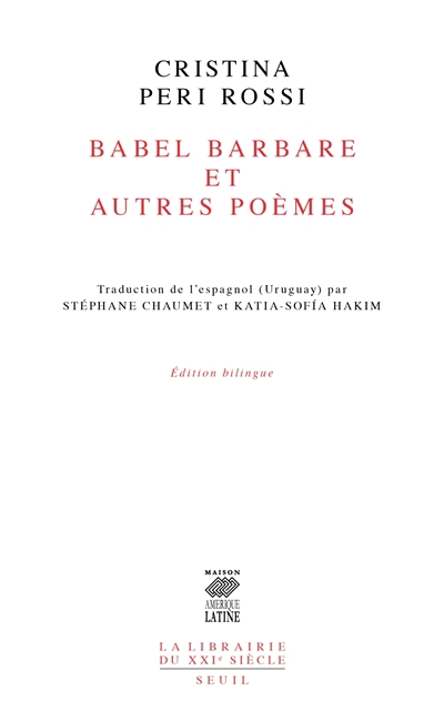 Babel barbare : et autres poèmes | Peri Rossi, Cristina