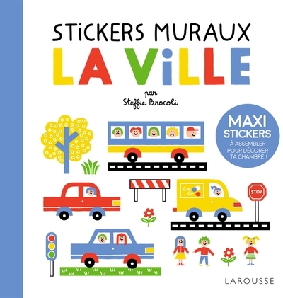 Stickers Muraux - La ville | Brocoli, Steffie