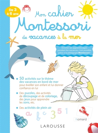 Mon cahier Montessori de vacances à la mer | Dauba, Laurie