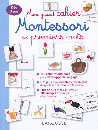 Mon grand cahier Montessori des premiers mots | 