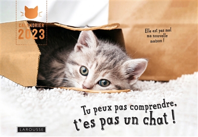 Tu peux pas comprendre, t'es pas un chat ! : calendrier 2023 | Lemoine, Aurélie