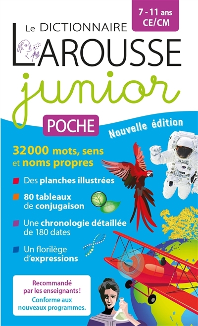 Dictionnaire Larousse junior poche, 7-11 ans, CE-CM | 