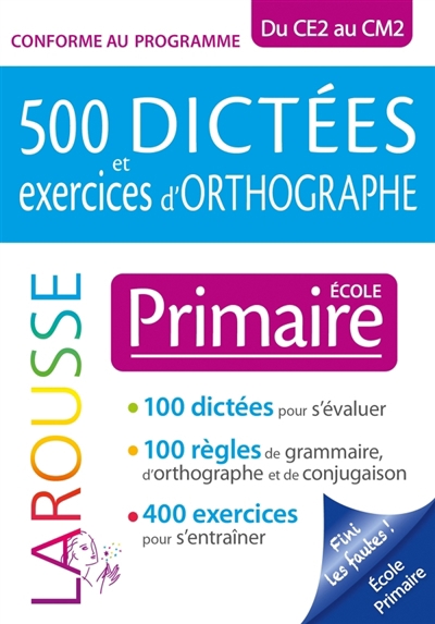 500 dictées et exercices d'orthographe spécial primaire | Berlion, Daniel