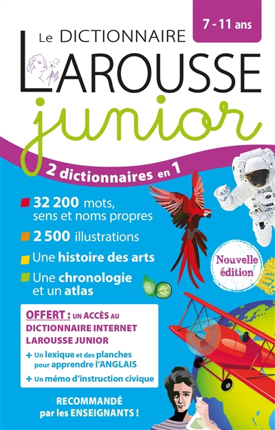 dictionnaire Larousse junior, 7-11 ans (Le) | 