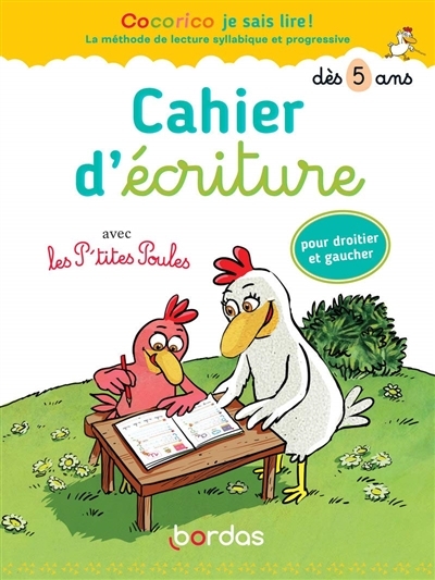 Cahier d'écriture avec les p'tites poules | Olivier, Marie-Christine