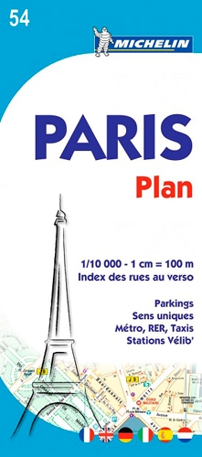 Paris Plan 54 - Carte Ville loc. | Manufacture française des pneumatiques Michelin