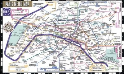 Streetwise Paris Metro Map | Collectif