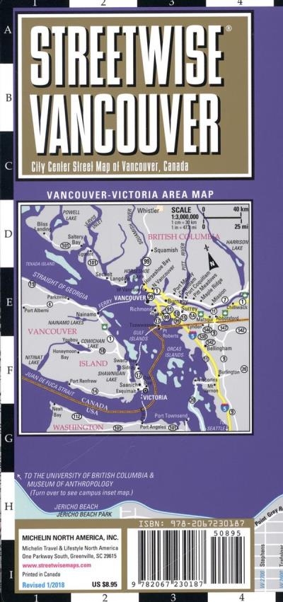 Streetwise Vancouver Map | collectif