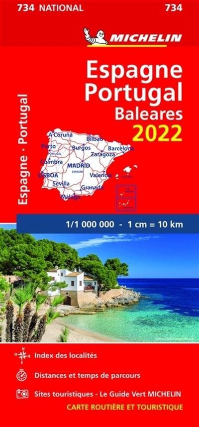 Espagne - Portugal 734 - Carte Nationale 2022 | collectif