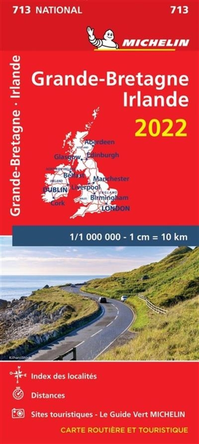Grande-Bretagne - Irlande 713 - Carte Nationale 2022 | 