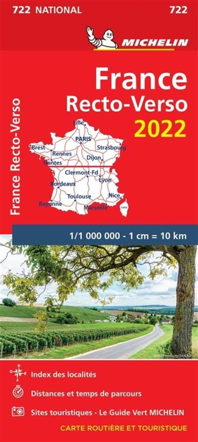 France 722 Recto-Verso - Carte Nationale 2022 | Collectif