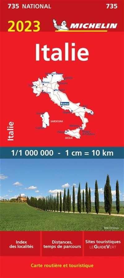 Italie 735 - Carte Nationale 2023 | 