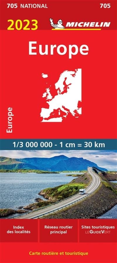 Europe 705 - Carte Nationale 2023 | 