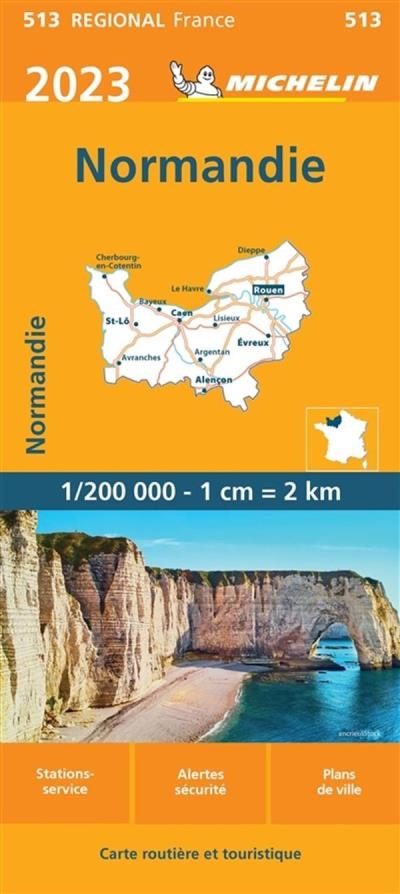 Normandie 513 - Carte Régionale 2023 | 