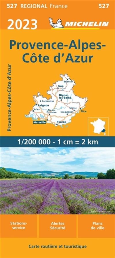 Provence - Alpes - Côte d'Azur 527 - Carte Régionale 2023 | 