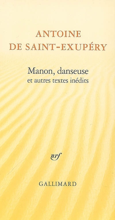 Manon, danseuse | Saint-Exupéry, Antoine de