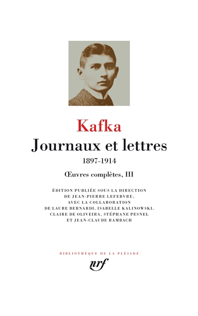 Journaux et lettres : 1897-1914 | Kafka, Franz
