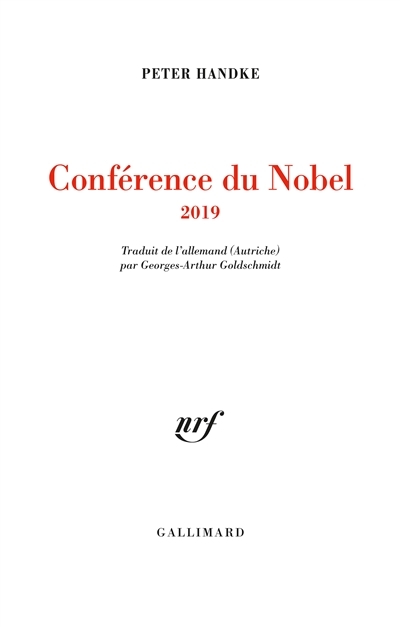 Conférence du Nobel 2019 | Handke, Peter