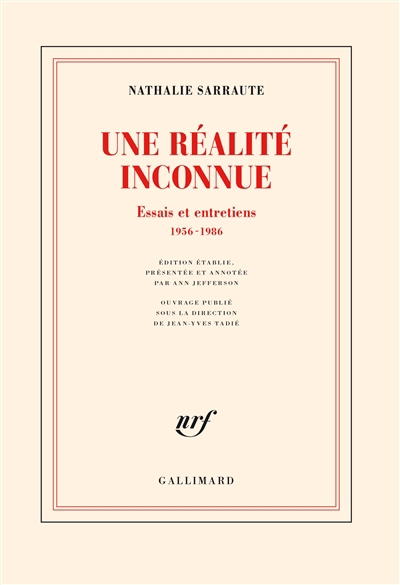 Essais critiques : 1949-1986 | Sarraute, Nathalie