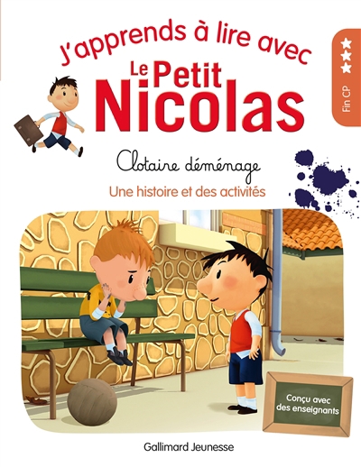 J'apprends à lire avec le Petit Nicolas - Clotaire déménage : une histoire et des activités : fin CP | Demaria, Marjorie