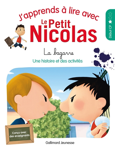 J'apprends à lire avec Le petit Nicolas: La bagarre : une histoire et des activités : début CP  | Demaria, Marjorie