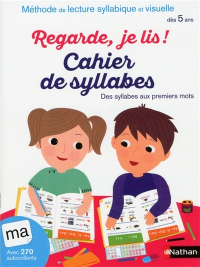 Regarde, je lis ! cahier de syllabes | Battut, Éric