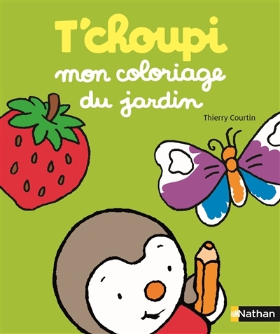 T'choupi  mon coloriage du jardin | Courtin, Thierry