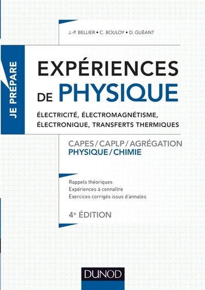 Expériences de physique | Bellier, Jean-Paul