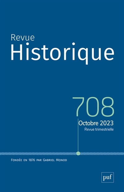 Revue historique, n°708 | 