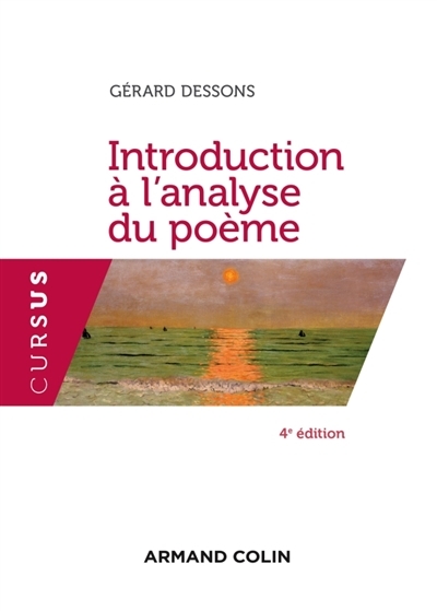 Introduction à l'analyse du poème | Dessons, Gérard