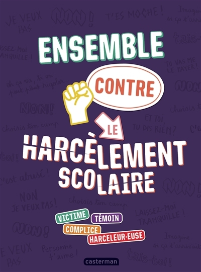 Ensemble contre le harcèlement scolaire : victime, témoin, complice, harceleur.euse | Nanteuil, Sophie (Auteur) | Billioud, Jean-Michel (Auteur) | Risbjerg, Terkel (Illustrateur) | Zonk, Zelda (Illustrateur)