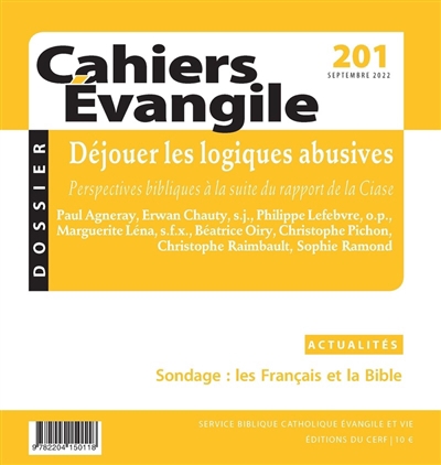 Cahiers Evangile, n°201- Déjouer les logiques abusives : perspectives bibliques à la suite du rapport de la Ciase | 