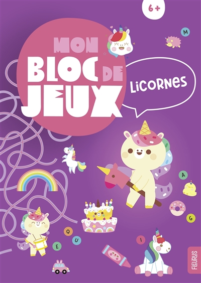 Mon bloc de jeux licornes | Dérodit, Clémentine