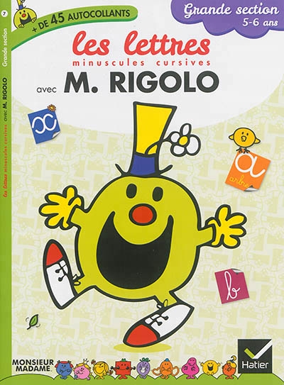 Monsieur Madame - Les lettres minuscules cursives avec M. Rigolo | Cote, Sylvie
