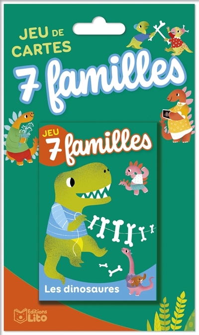 7 familles : les dinosaures : jeu de cartes | Logique