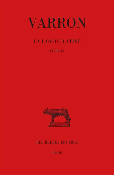 langue latine, T.05. Tome IX (La) | Varron
