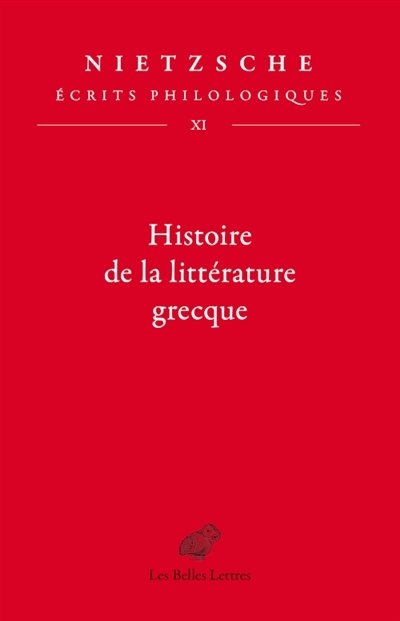 Histoire de la littérature grecque | Nietzsche, Friedrich
