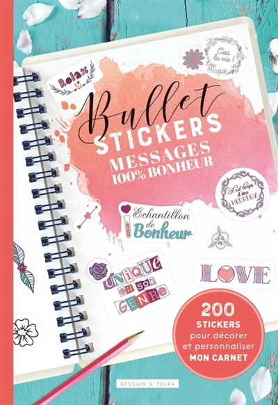 Bullet stickers : Messages 100% bonheur | 