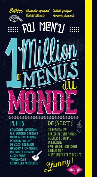 Au menu, 1 million de menus du monde | 