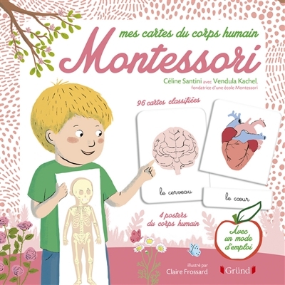 Mes cartes du corps humain Montessori | Santini, Céline (professeur des écoles)