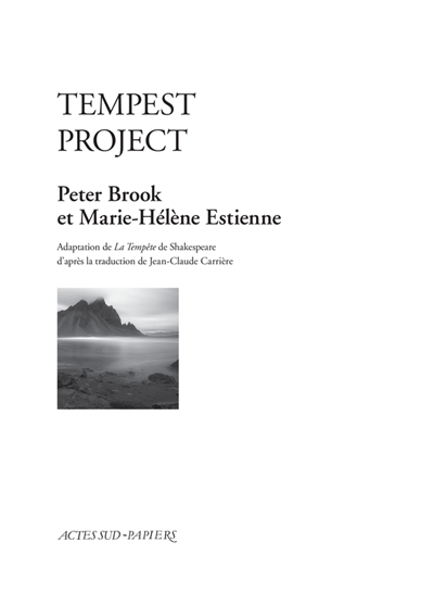 Tempest project | Brook, Peter